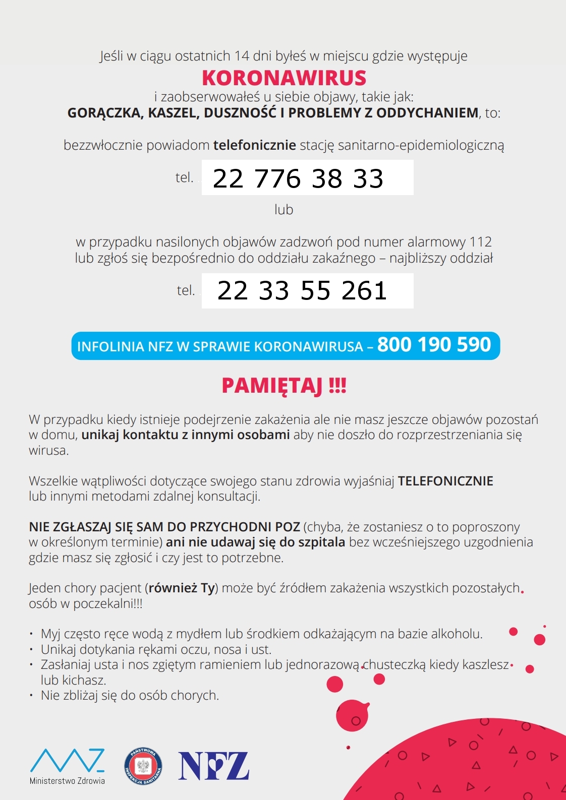 plakat szpitale